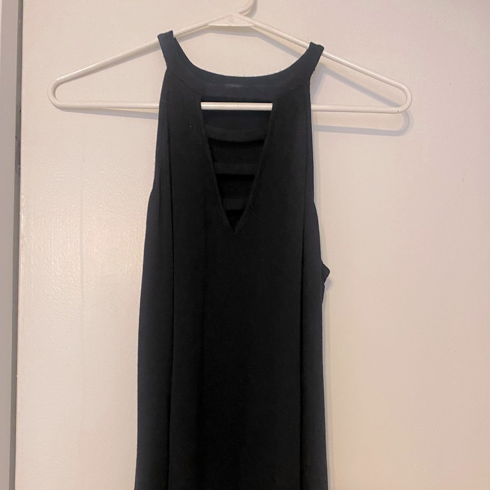 Black top with front cutout